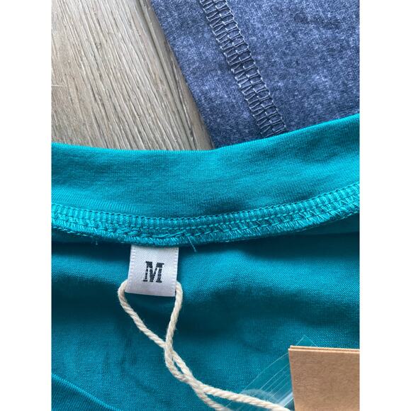 NWT Men’s NITAGUT Short Sleeve Henley Shirts Green & Blue Both Size Medium - Picture 6 of 7